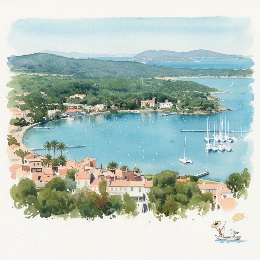 Estimation L'Île de Porquerolles — 1 254 ha, 7 plages, 0 feu rouge