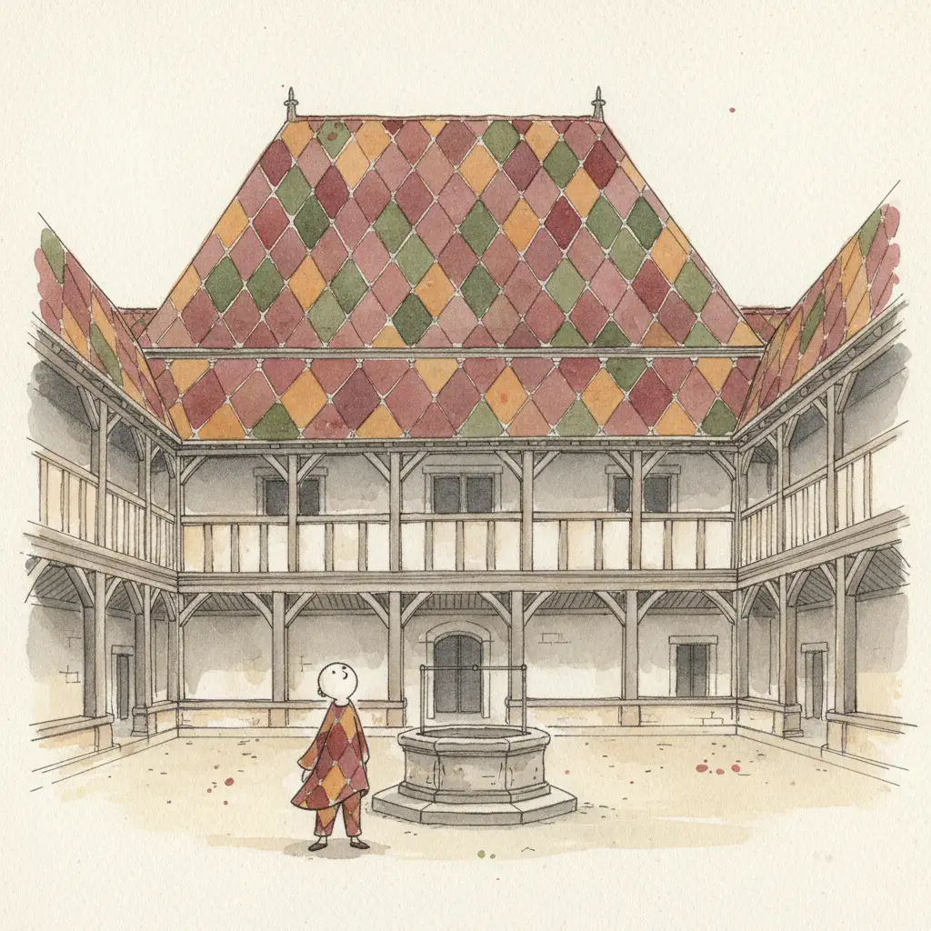 Les Hospices de Beaune — L'Hôtel-Dieu aux toits polychromes