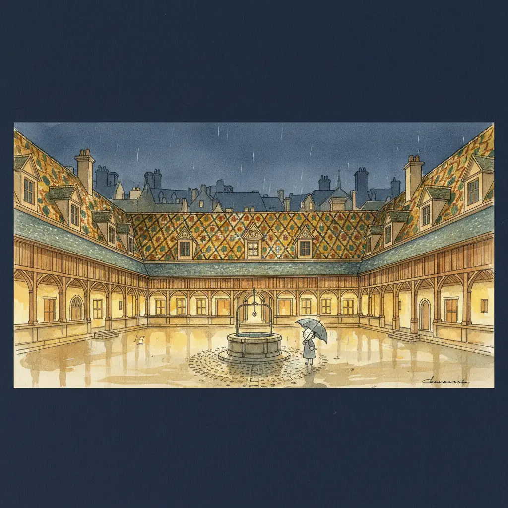 Les Hospices de Beaune — L'Hôtel-Dieu aux toits polychromes — photo 6