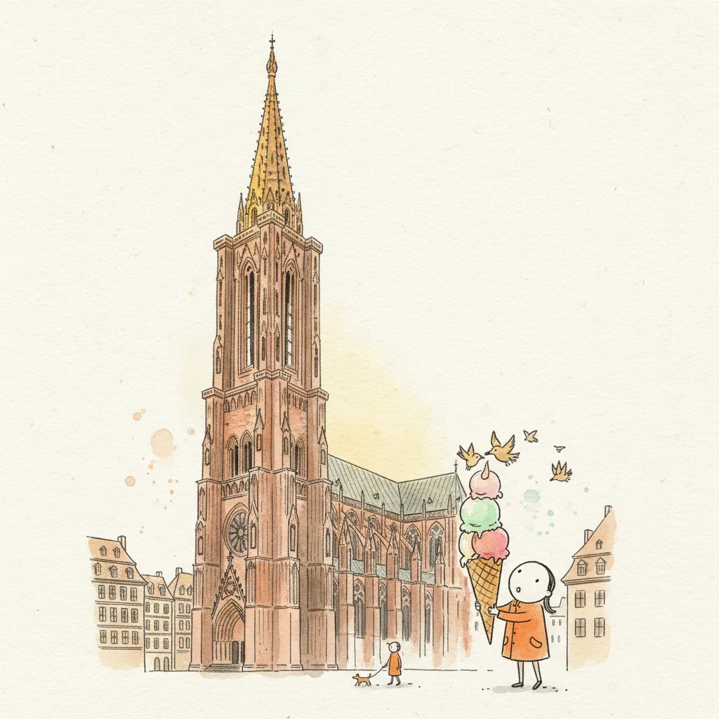 Cathédrale Notre-Dame de Strasbourg — La Flèche de Grès Rose